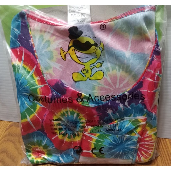 Hippie Costume 60s 70s Flower For Women - Picture 5 of 5